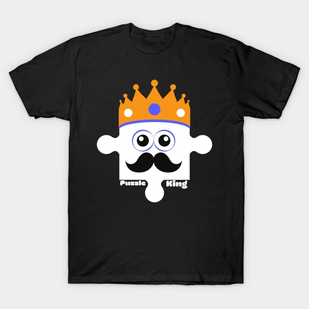 Puzzle King T-Shirt by Mey Designs